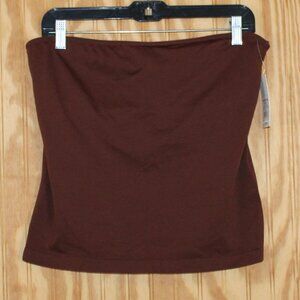 a new day Chocolate Brown Tube Top